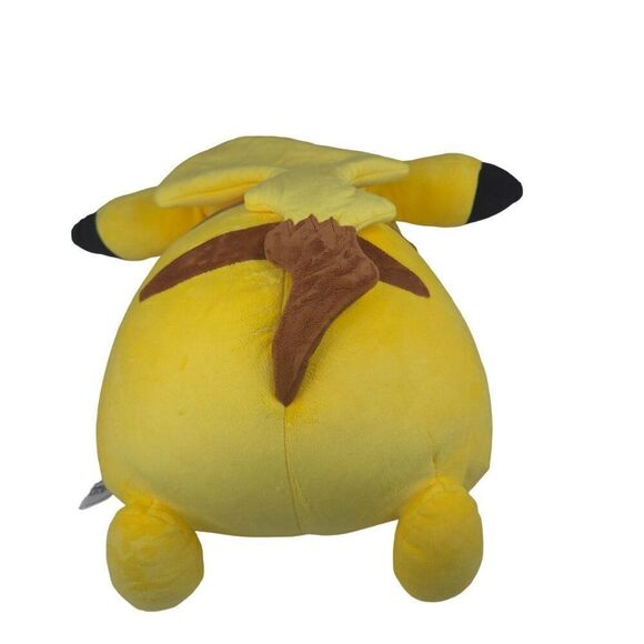 Pokemon Pikachu Sleeping Plush Toy 2021 Soft Cuddly Jumbo 18" Pillow Buddy - Picture 3 of 6
